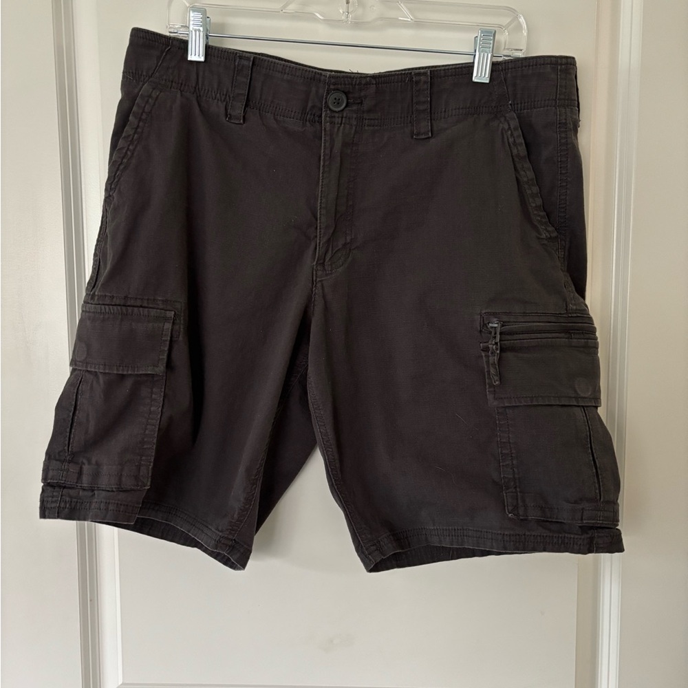 Cargo Shorts charcoal grey 33” waist 10”inseam